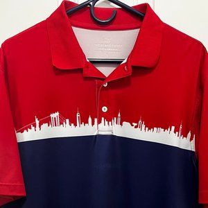 VINEYARD VINES New York City Skyline Performance Golf Polo